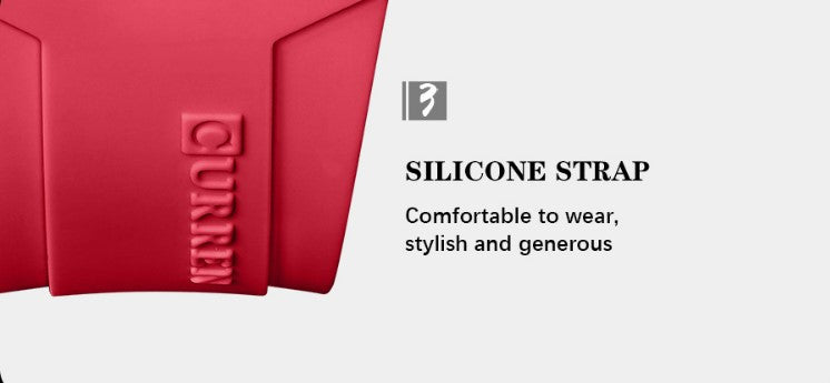 CURREN 8442 Men's Waterproof Six Needle Quartz Multifunctional Watch Men's Watch - Red