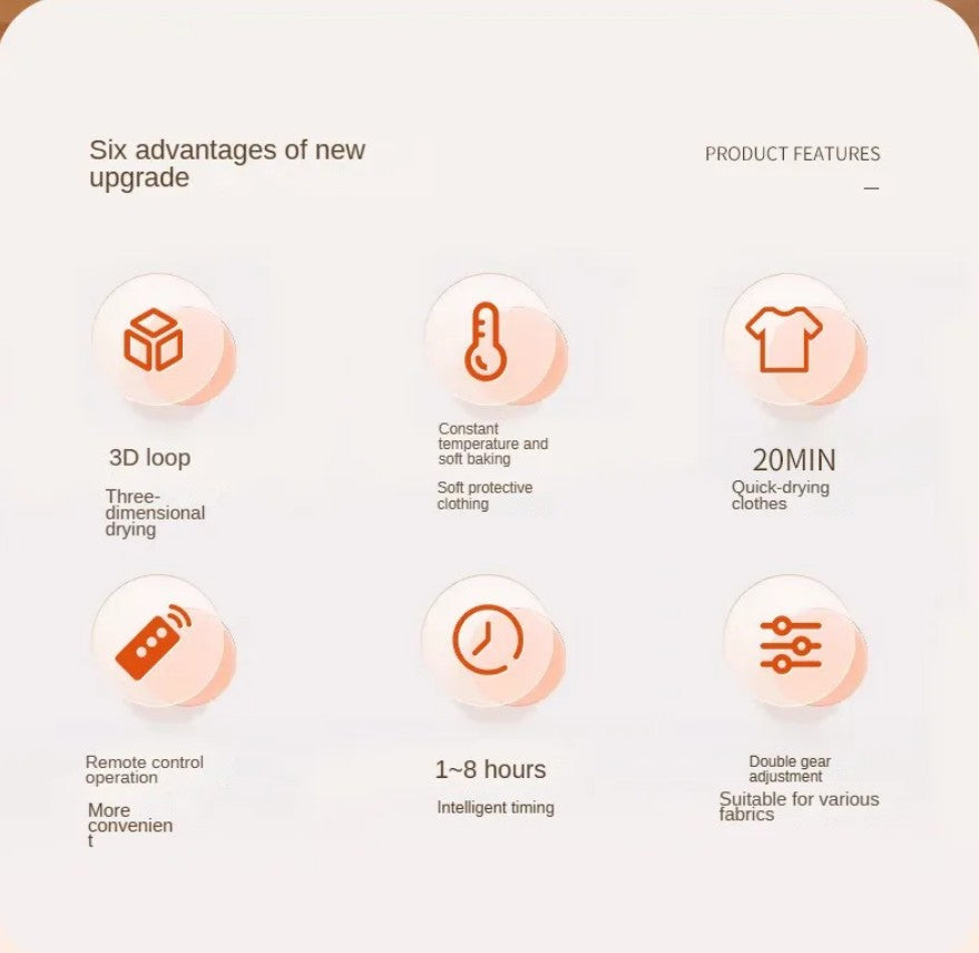 Intelligent Home Clothes Dryer Electric Laundry | Zamiya South Africa