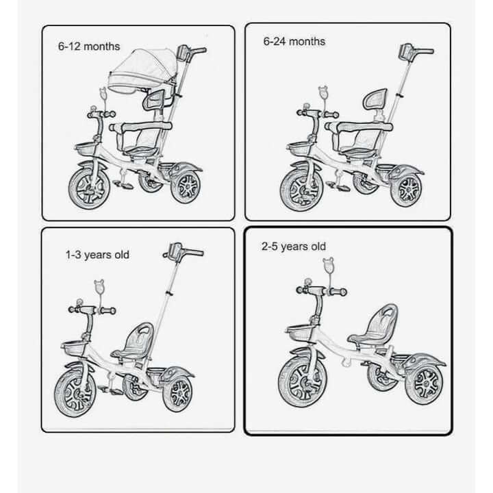 3-in-1 Convertible Stroller Trike