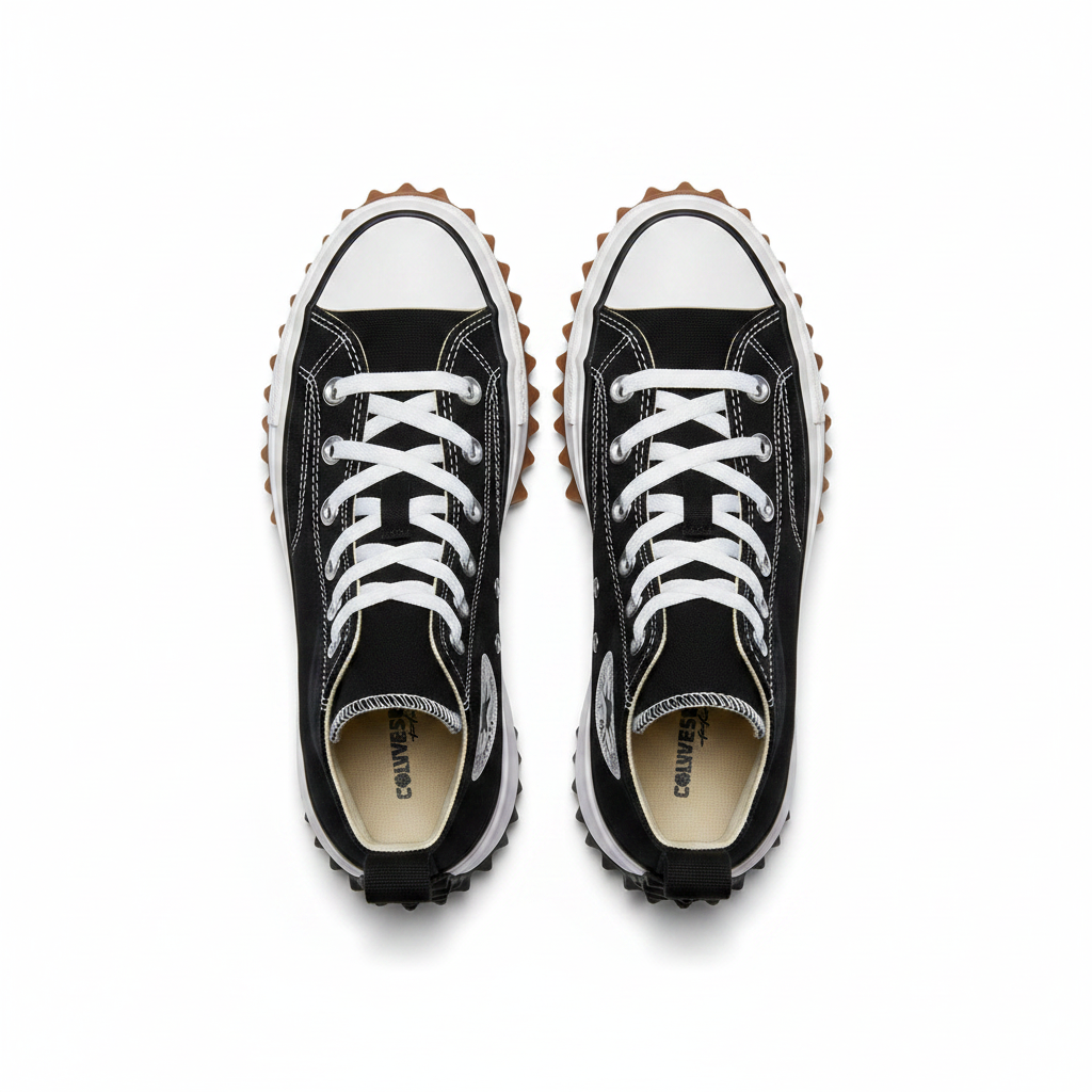 Converse Run Star Hike - Black Flat Lay