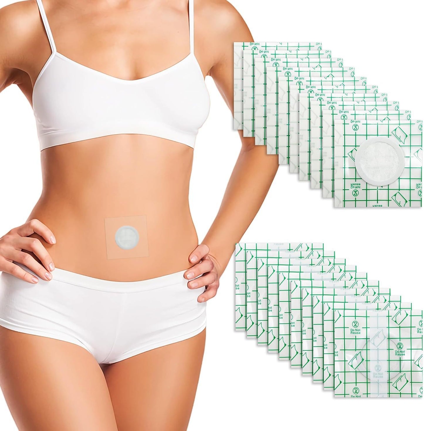 Disposable self-adhesive castor oil patch