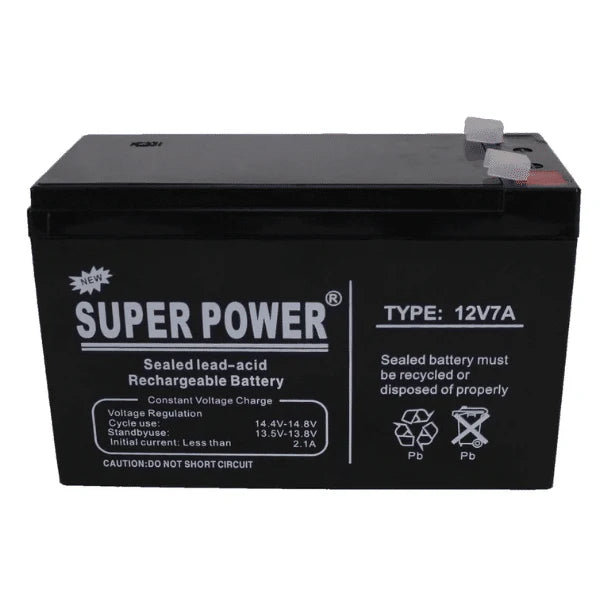12V 7A Super Power Sealed Rechargeable Battery