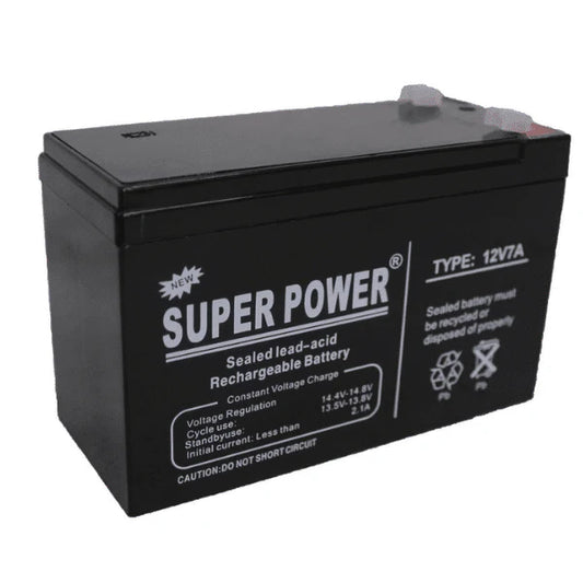 12V 7A Super Power Sealed Rechargeable Battery