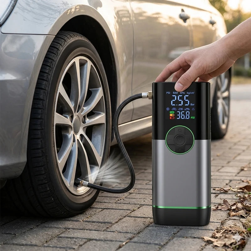 150 PSI Dual-Screen Portable Air Compressor