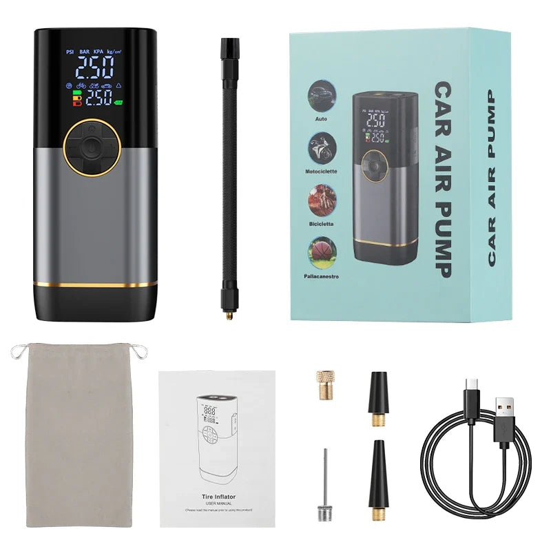 150 PSI Dual-Screen Portable Air Compressor