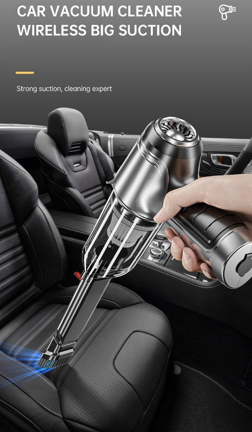 Car Mounted Mini Wireless Vacuum Cleaner for Both Dry And Wet Use, High-Power Portable High Suction  - Brushless Motor