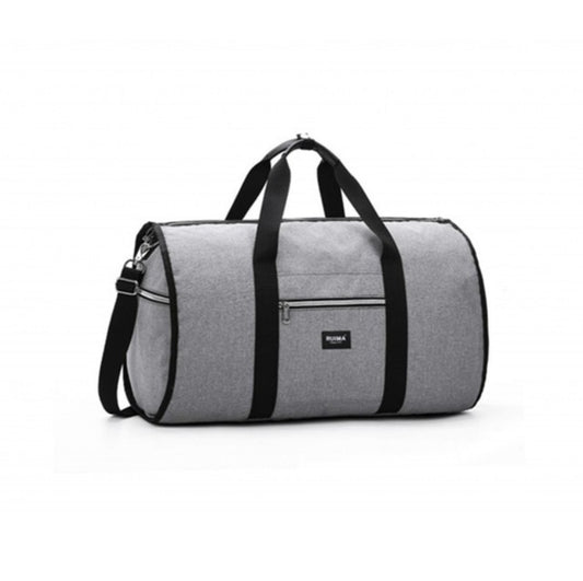 Waterproof Travel Bag Mens/Women Travel Shoulder Bag 2 In 1 Large Luggage Duffel Totes Carry On Hand Bag - Grey