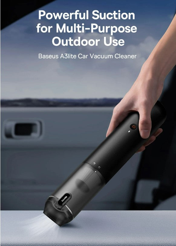 Baseus 4in1 15000Pa Car Vacuum Cleaner Air Pump Wireless Vacuum Cleaner - Black