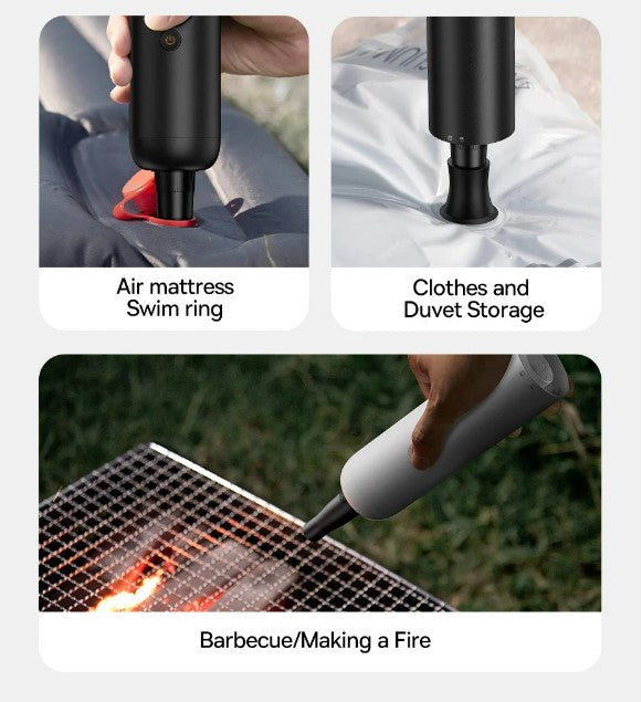 Baseus 4in1 15000Pa Car Vacuum Cleaner Air Pump Wireless Vacuum Cleaner - White