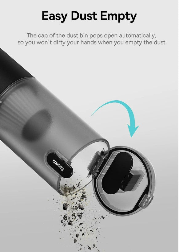 Baseus 4in1 15000Pa Car Vacuum Cleaner Air Pump Wireless Vacuum Cleaner - White