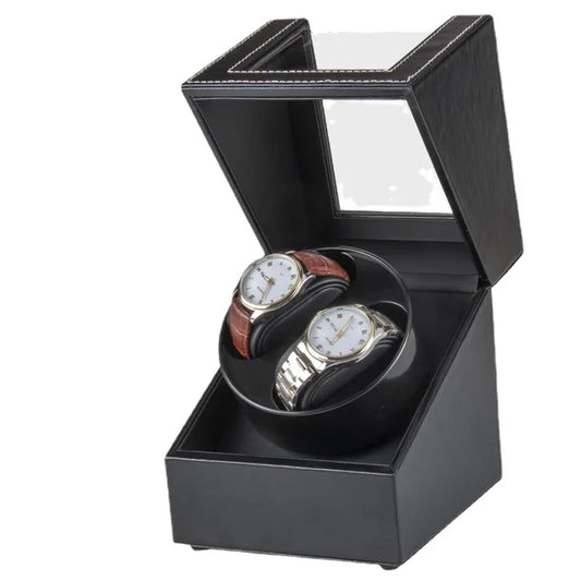 Black Double Watch Winder USB Powered Automatic Watches | USB Rechargeable | Zamiya South Africa