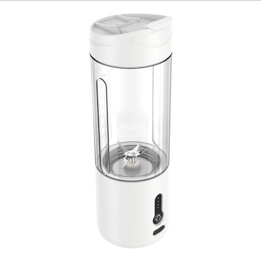 Portable Blender Cup USB Electric Fruit Juicer Rechargeable for Outdoor Sports Travel Camping - White