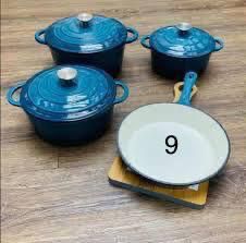 Cast Iron Pot Set Cookware - Royal Blue | Zamiya South Africa