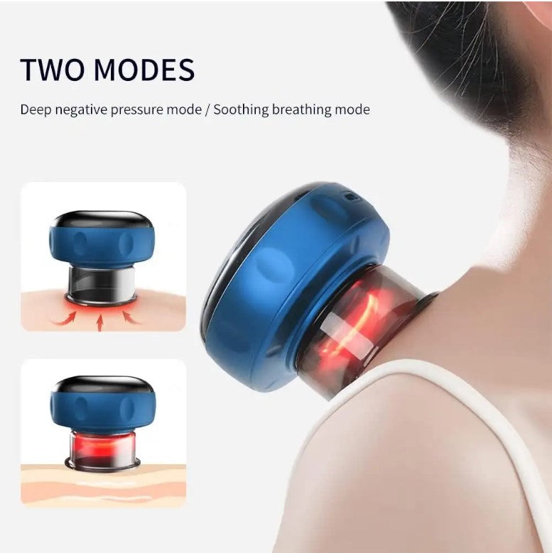 12 Gear Breathing Cupping Massage Instrument - Red