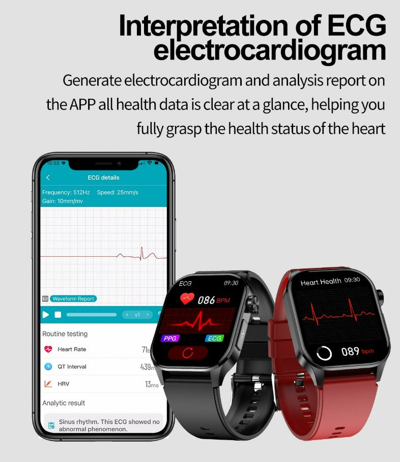 New ET580 Smartwatch - Red