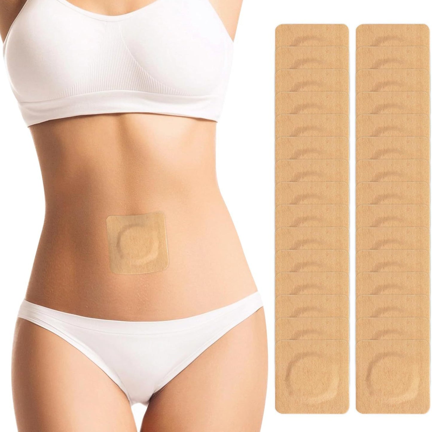 Disposable self-adhesive castor oil patch