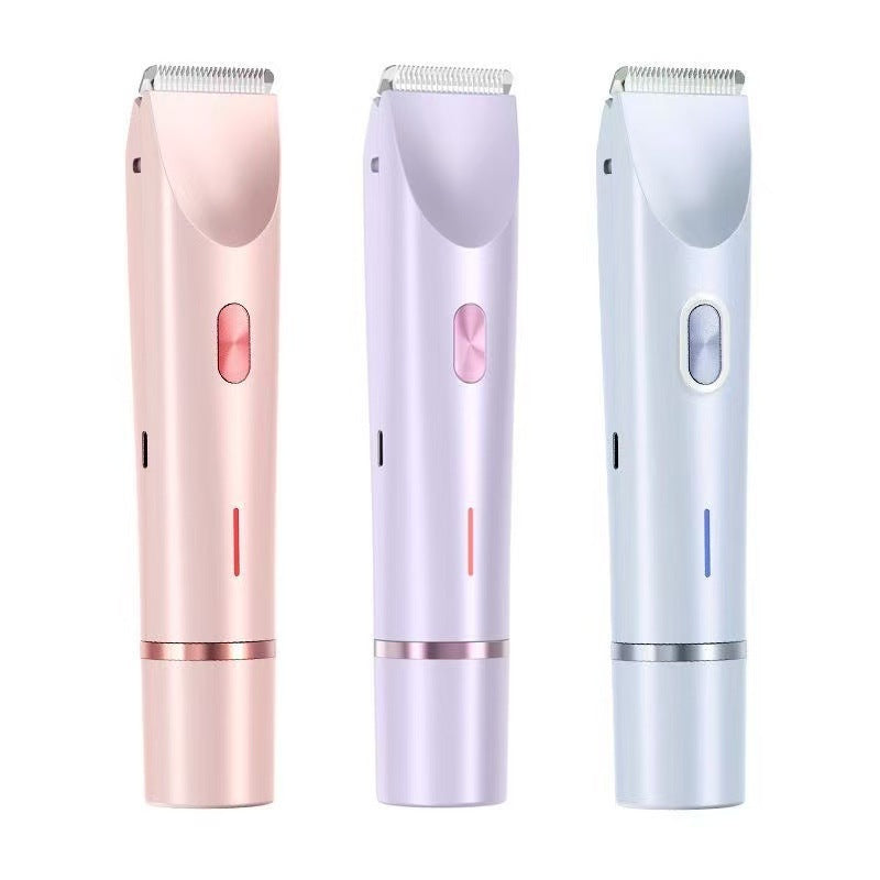 Dual-Head Electric Hair Remover for Women Body Trimmer USB Rechargeable