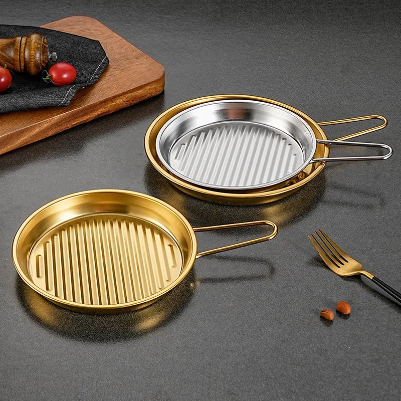 Multi-Purpose Stainless Steel Serving & Cooking Tray