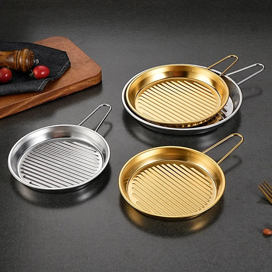 Multi-Purpose Stainless Steel Serving & Cooking Tray