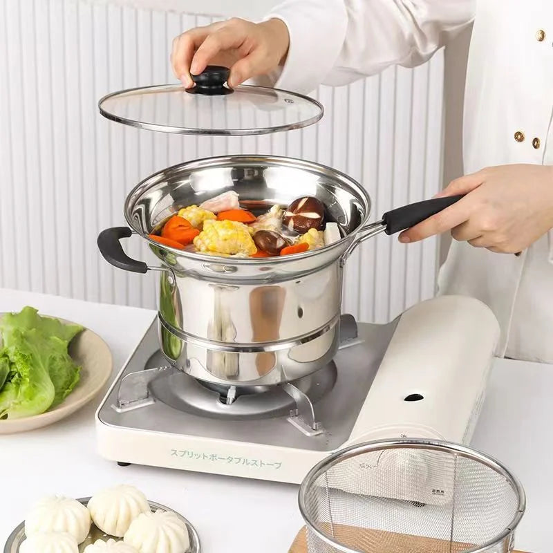 Stainless Steel Noodle Pot with Strainer Stockpot