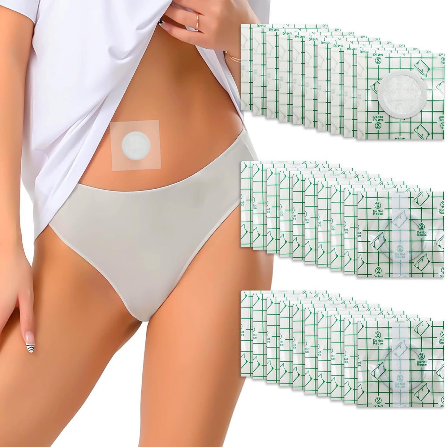 Disposable self-adhesive castor oil patch
