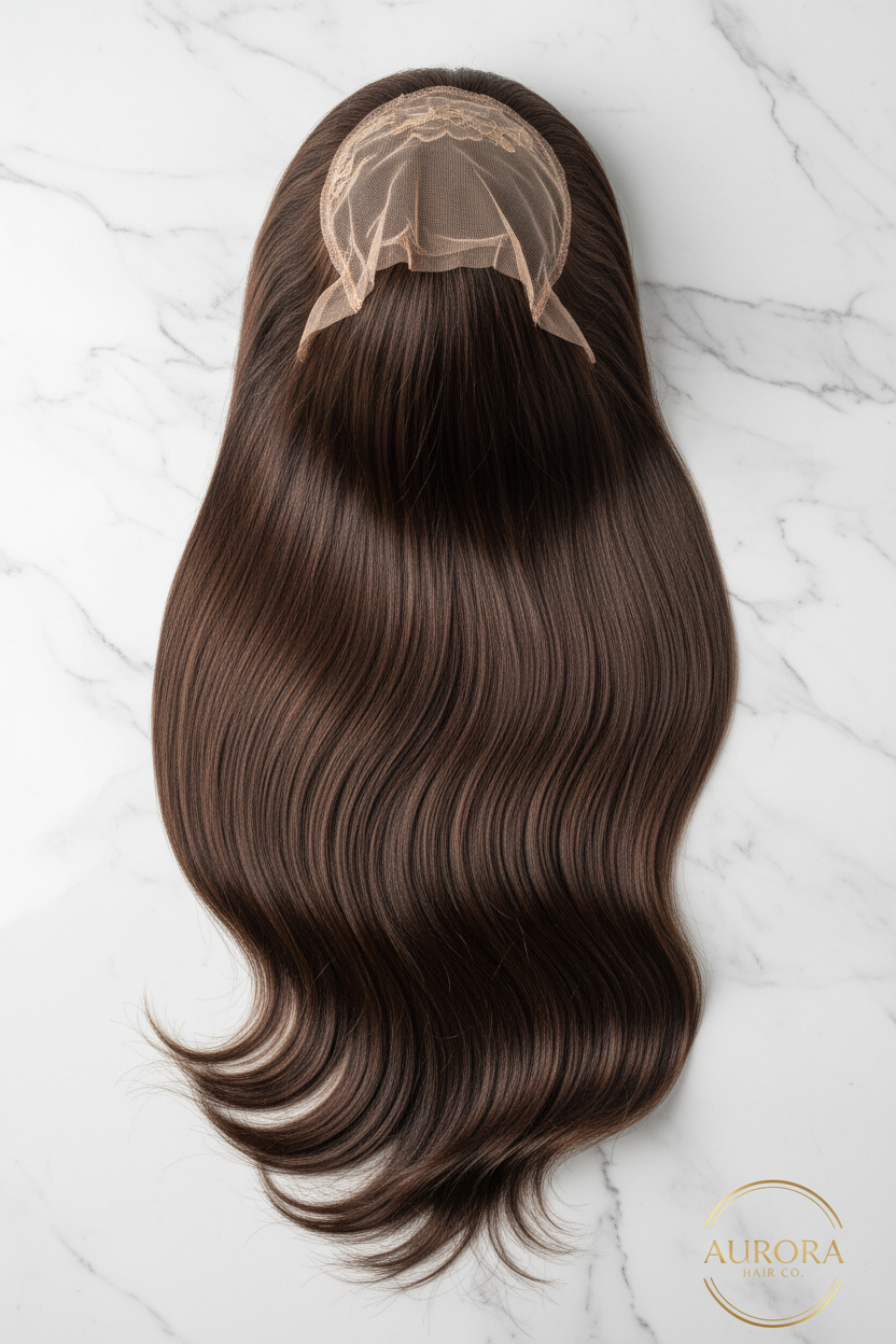 Brown flat lay
