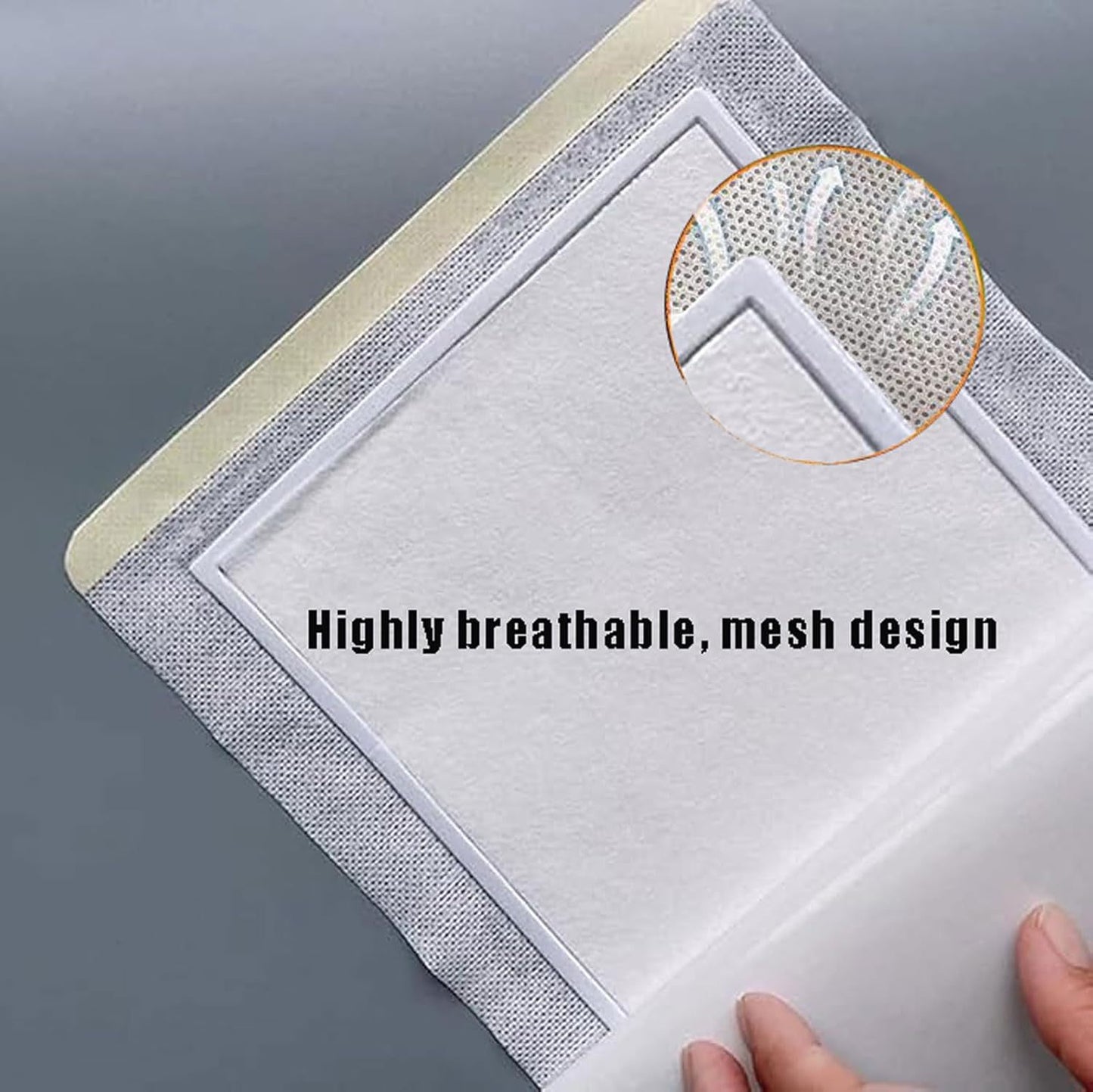 Disposable self-adhesive castor oil patch