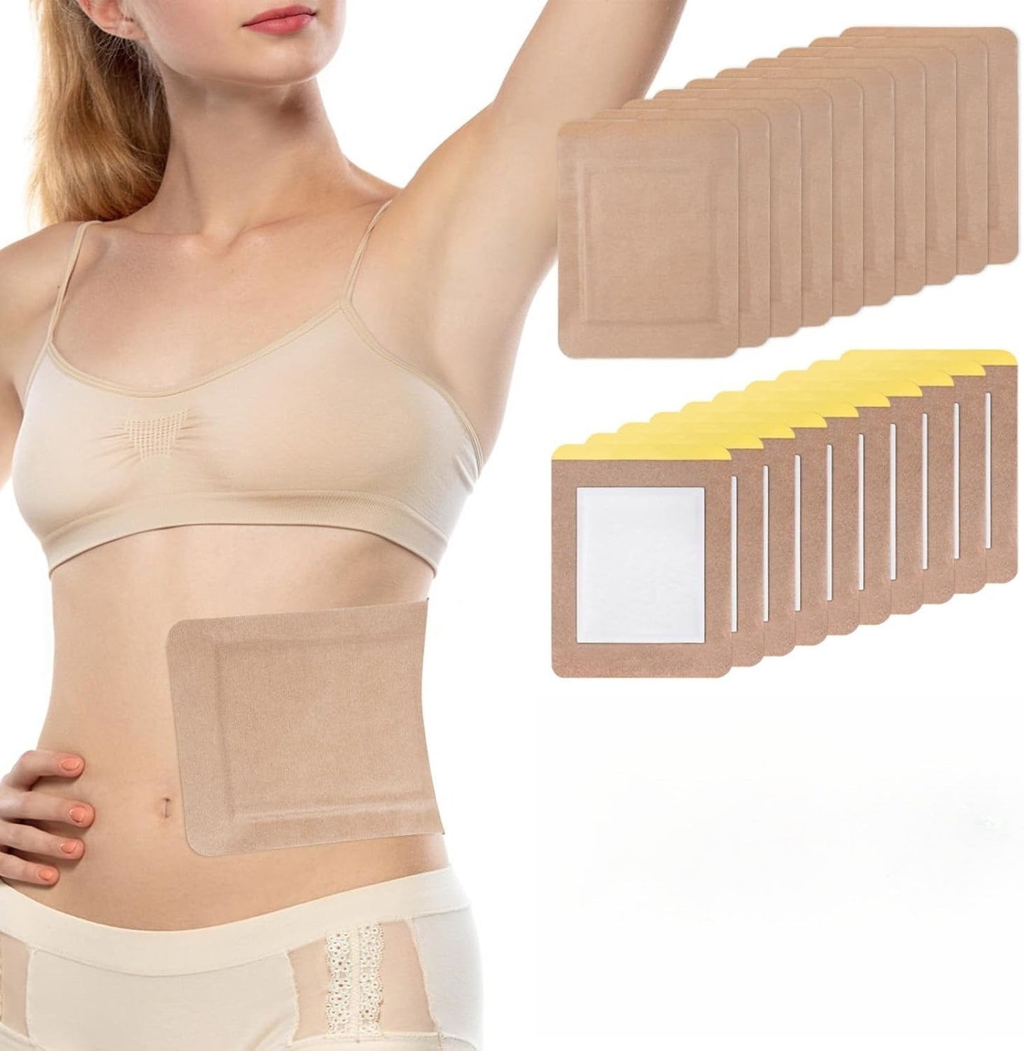 Disposable self-adhesive castor oil patch