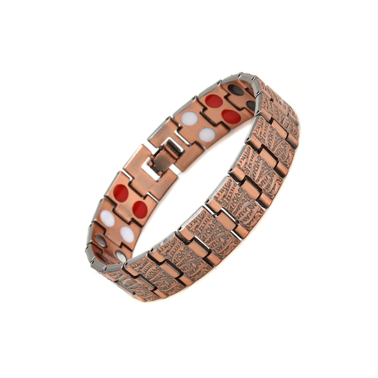 Adjustable Antique Copper Magnetic Bracelet for Men and Women