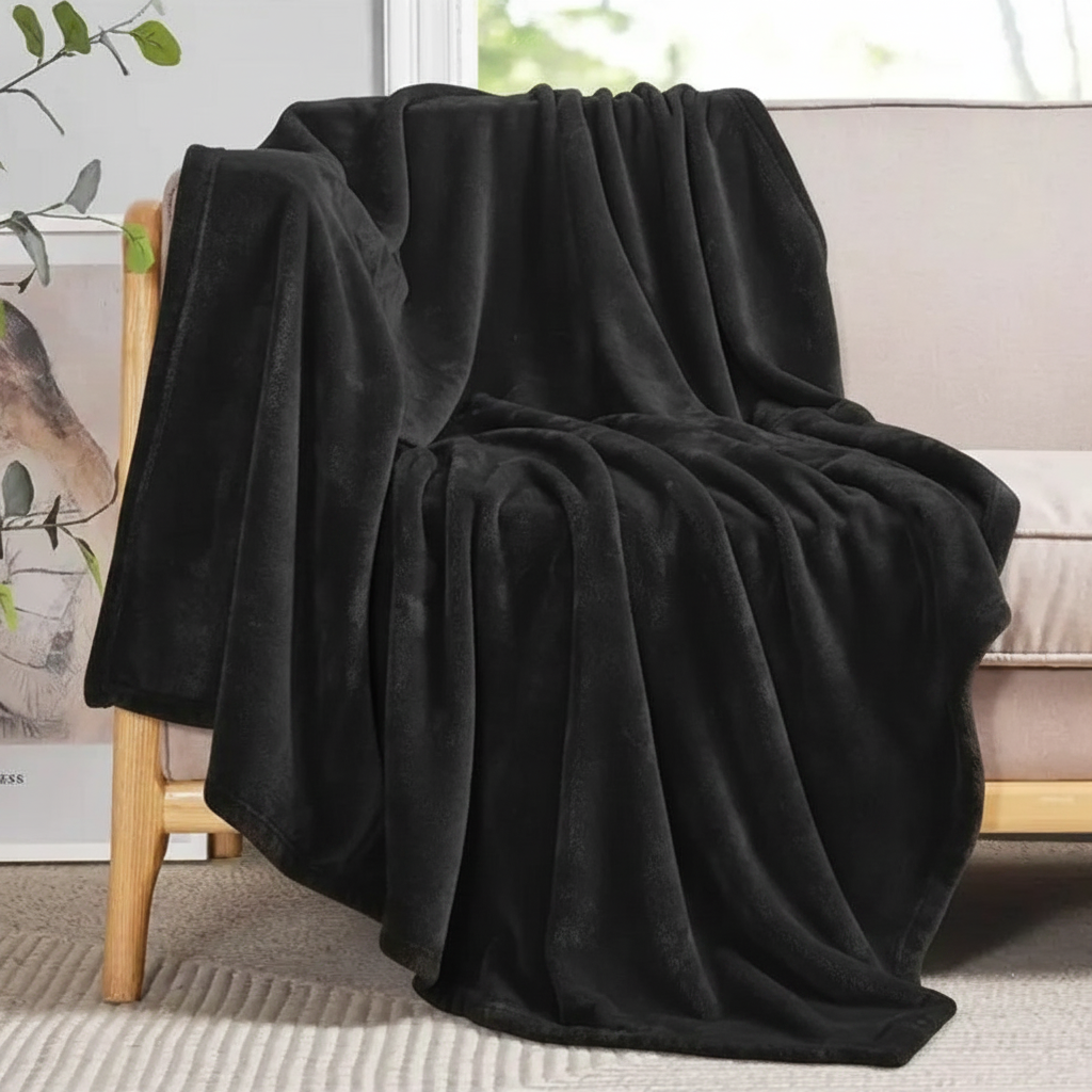 Fleece Blanket - Black