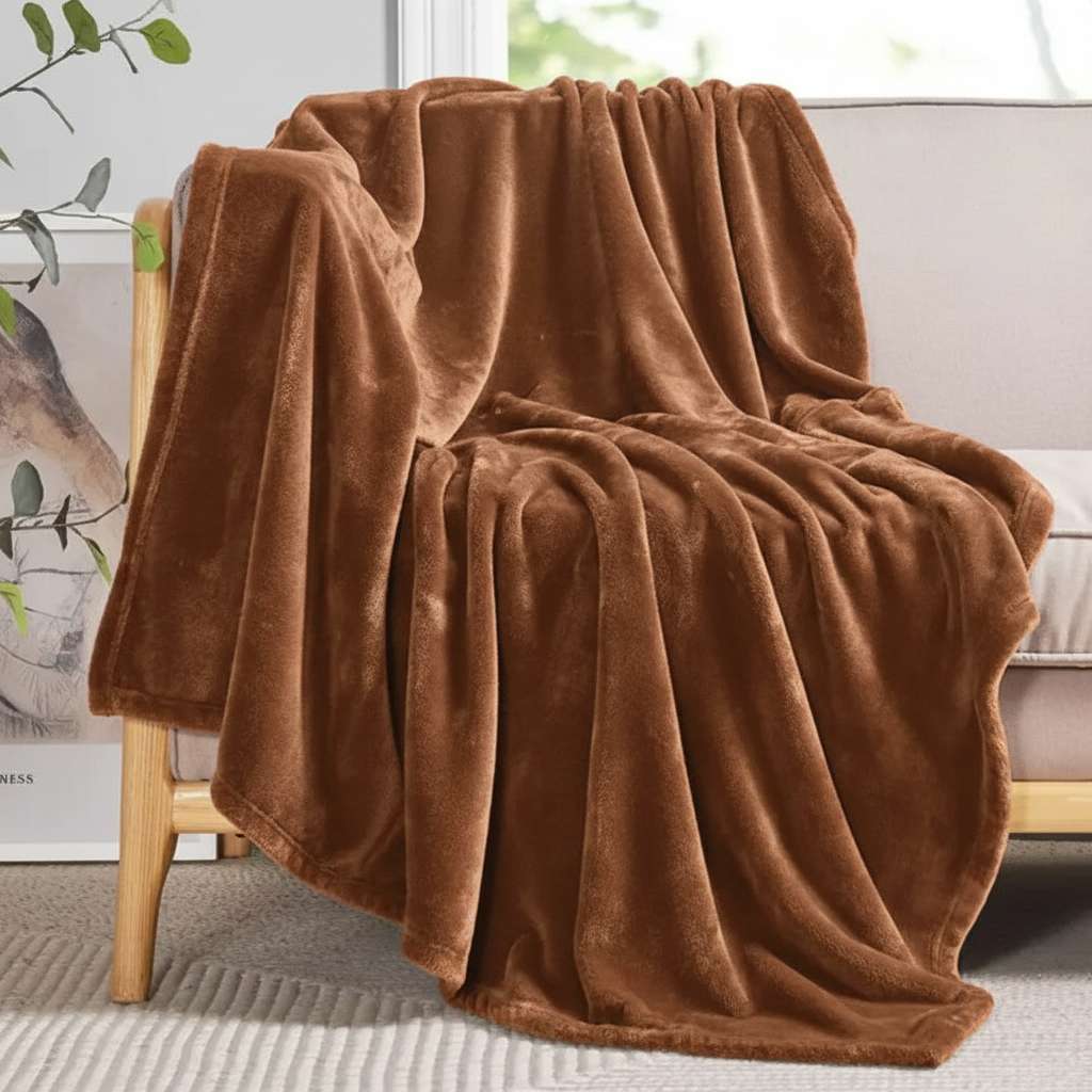Fleece Blanket - Brown