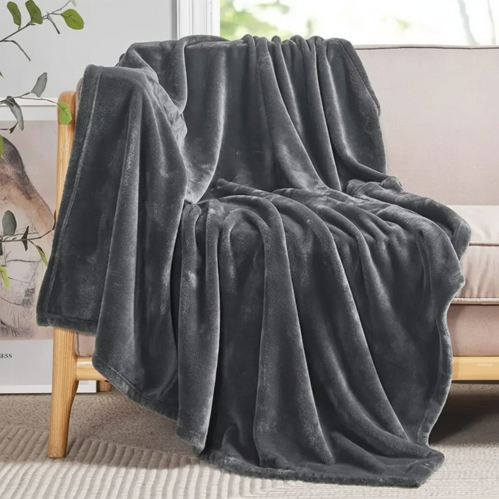 Fleece Blanket - Dark Grey