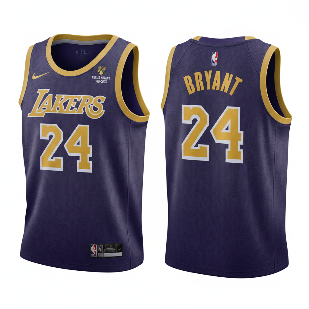 Lakers Jersey - Purple Front & Back