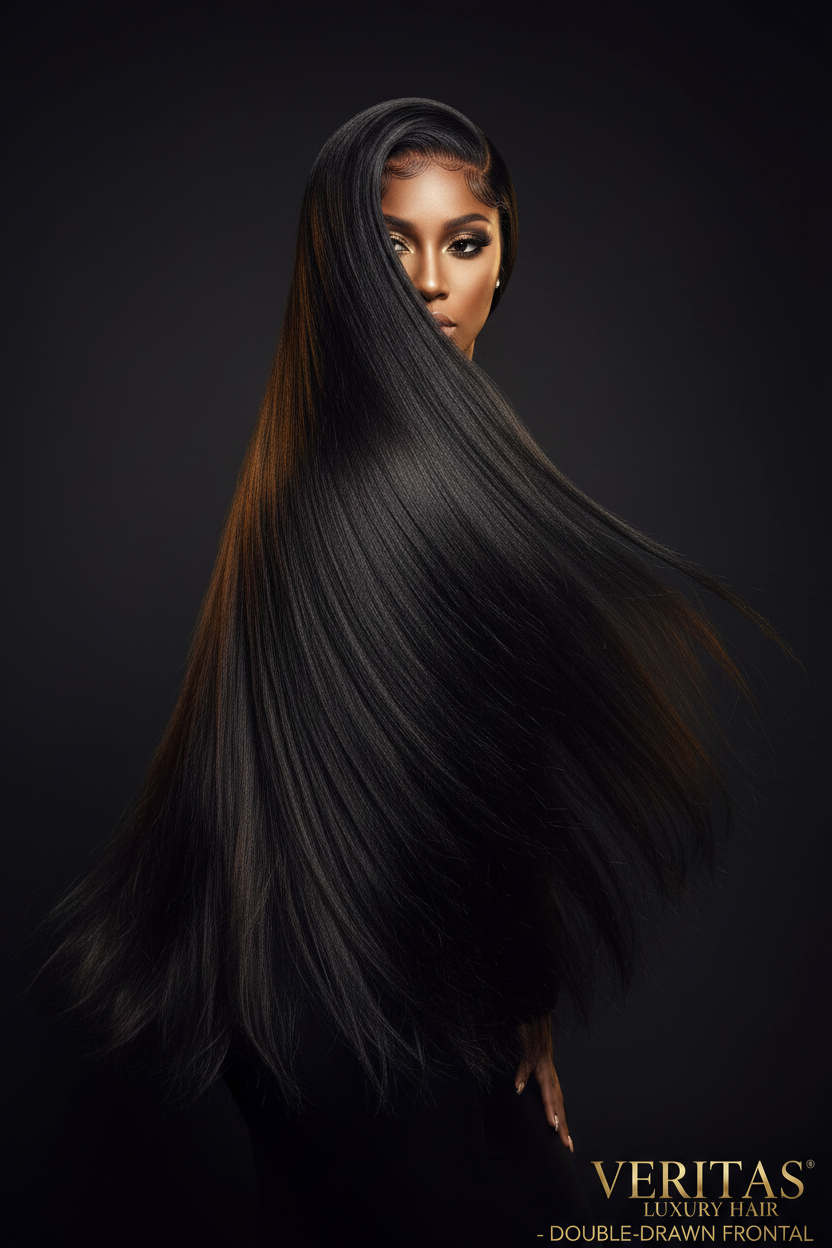 Double-Drawn 13x4 Frontal Wig – luxury editorial shot