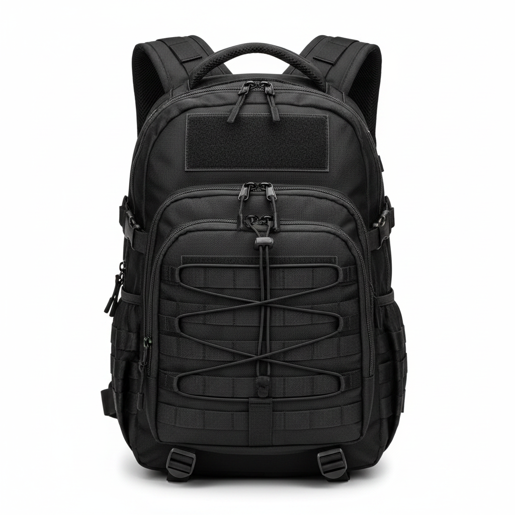 Tactical assault backpack - white background studio shot