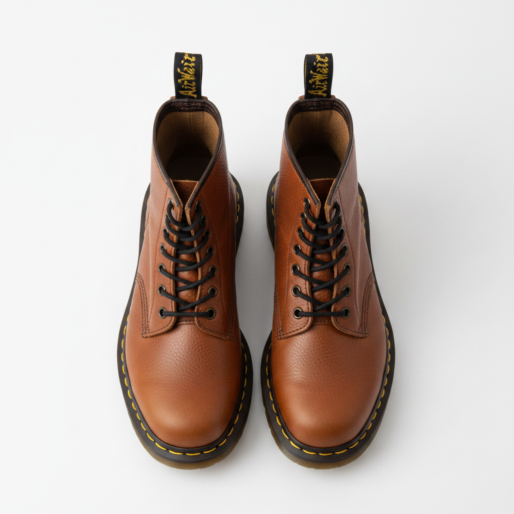 Dr. Martens 1460 - Brown Flat Lay