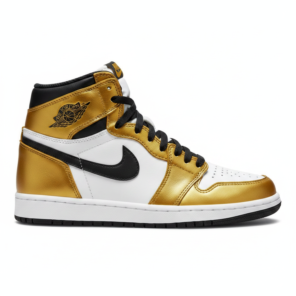 Nike Air Jordan 1 - White/Gold/Black