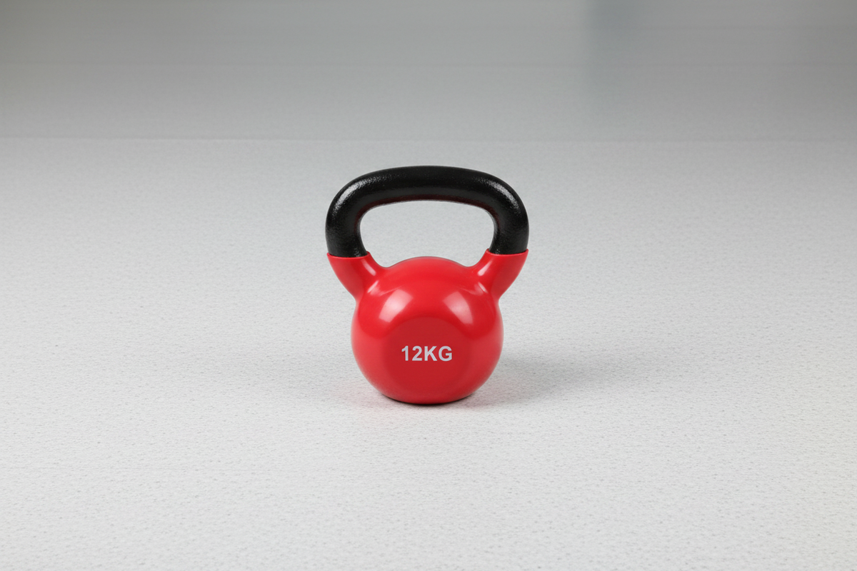 Cast-Iron Kettlebell 12kg top-down gym floor