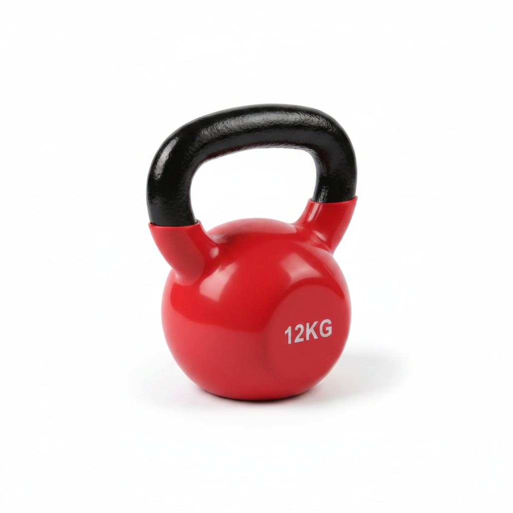 Cast-Iron Kettlebell 12kg angled side view