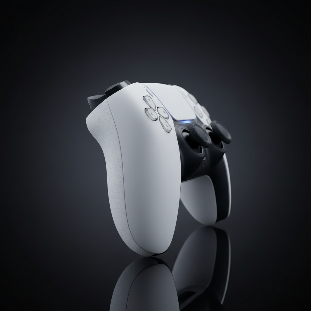 PS5 DualSense Wireless Controller White lifestyle shot