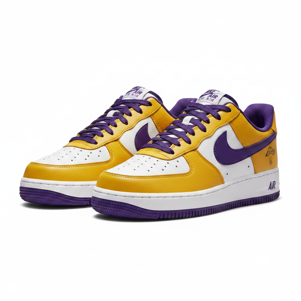 Nike Air Force 1 x Lakers - Angled Pair