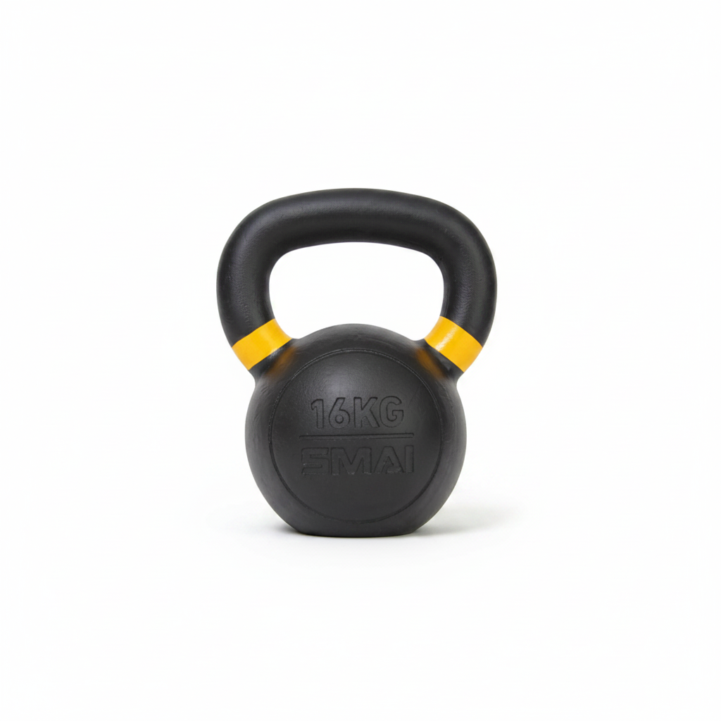 Cast-Iron Kettlebell 16kg front view white background