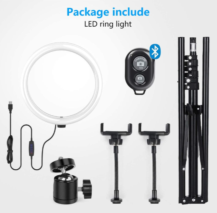 Ring Light with Tripod & Phone Holder